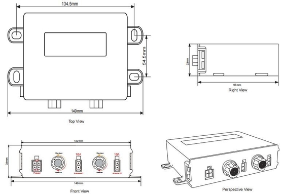 High Speed Adjustable DC Electric Linear Actuator Controller